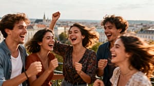 JGA Wien Feiernde Menschen in Wien