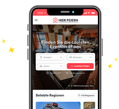 Hier Feiern Eventlocation Plattform