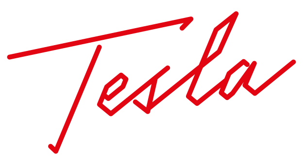 tesla logo footer